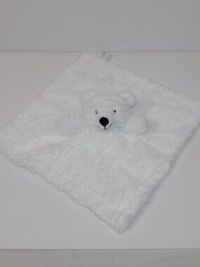 Baby Mode Signature Plush White Polar Teddy Bear Security Blanket Baby lovey